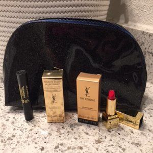 ysl Yves Saint Laurent travel bag with minis
